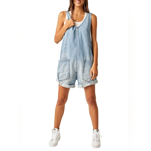 Free People Denim - Free People High Roller Shortall